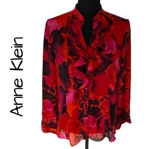 AK ANNE KLEIN Blouse, Size Medium